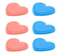 PACKOVE 6pcs Light Pad Switch Protector for Power Switch and Copy Board, Heart Shape Plastic Cover with Self Adhesive and Anti-Touch Features, for Rhinestone Art Light Boxes