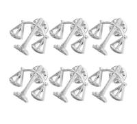 PACKOVE 6pcs Metal Libra Scale of Justice Brooch Pins for Men and Women - Lawyer Judge Lapel Pins, Collar Badge Brooches, Suit and Shirt Accessories for Formal and Work Wear
