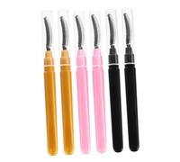 PACKOVE 6pcs Micro Applicator Brushes for Mascara Eyelash Extensions Brow Shaping Portable Travel