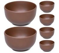 PACKOVE 6Pcs Purple Clay Tea Cups 30Ml Each Set, Delicate Ceramic Small Tea Cups for Home Kitchen