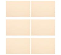 PACKOVE 6pcs Rectangular Wooden Sheets for Crafts 30x20cm Unfinished Basswood Boards 2mm Thick Flexible and Versatile Use for Homes and Carving Projects