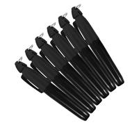 PACKOVE 6pcs Reusable Golf Ball Marker Pens with Triangle Hook Design Abs and Iron Material Black Golf Line Maker Pen for Accurate Line Marking on Course
