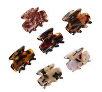 PACKOVE 6pcs Small Tortoise Shell Hair Clips Stylish Barrettes for Women Non Damaging Claw Clips for Thick Thin Hair Creative Accessories for All Occasions