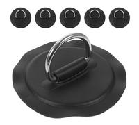 PACKOVE 6pcs Stainless Steel D-shaped Rings for Inflatable Kayak and Boat, Universal Application with Pvc Patch, Highly Resistant to Salt Water Corrosion, for Sup Board Accessories