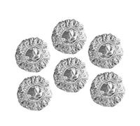 PACKOVE 6pcs Thermal Foil Hair Steam Caps for Deep Conditioning Elastic Band Heat Caps for Salon Home Use Non-electric Tinfoil Heat Retention Hats for Hair Treatment and Coloring
