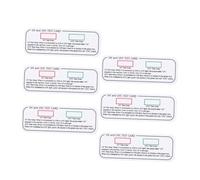 PACKOVE 6pcs UV Detection Card Uvc Test Card Light Intensity Measurement for UV Bulb Testing at Home Lab