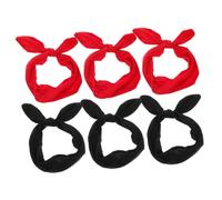 PACKOVE 6pcs Versatile Women Headbands Bow Ears Hairband Rabbit Ears Stylish Knot Headwear for Spa and Fashion