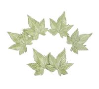 PACKOVE 6pcs Vintage French Style Leaf Brooch Pins Alloy Fall Leaves Lapel Pin with Secure Versatile Accessory for Business Meetings and Formal Events in Light Green