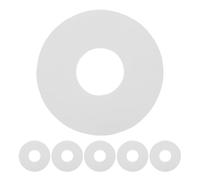 PACKOVE 6pcs White PVC Air Valve Gasket for Kayak Air Valve with Quick Installation and High Sealing Performance for Inflatable Dinghy and Boat Applications