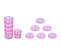 PACKOVE 7 Day Portable Pill Organizer Box with Seven Round Compartments, Travel-Friendly Lightweight PC Material Medicine Case, Stackable and Sealed for Daily Use