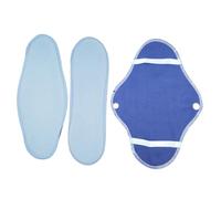 PACKOVE 8 Pcs Washable Reusable Menstrual Pads Soft Breathable Cloth Sanitary Towels with Foldable Portable Design Comfortable Absorbent Hygiene Pads for Women During Period and Postpartum