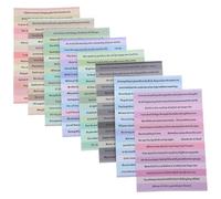 PACKOVE 8 Sheets DIY Bible Verse Stickers for Journaling Scrapbook Planner Accessories, English Inspirational Decorative Decals for Water Bottles, Laptops, and Suitcases