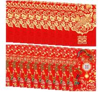 PACKOVE 80 Pcs Mini Red Envelopes Mini Coin Pouches Paper Red Souvenirs Decorations for Family Members