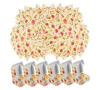 PACKOVE 80pcs Boxes Flower Pattern present Boxes Handmade Soap Jewelry Wrapping for Birthdays Weddings Parties Paper Containers for Candy Chocolates Favors