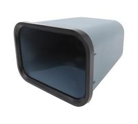 PACKOVE 8l Waste Basket Waste Container Square Thickened Structure Fire-resist Plastic Creative Simple Minimalist Design Enhanced Stability for Kitchen Bathroom Use Random Color