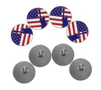 PACKOVE 8Pcs American Flag Enamel Brooch Pins with Statue of Liberty Design Patriotic Lapel Pins for Independence Day and Memorial Day Celebrations Secure Fastening Hat Accessories for Usa