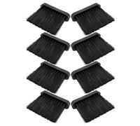 PACKOVE 8pcs Fireplace Brush for Fire Pit and Chimney Cleaning Set with Ash Removal and Safe Handling Features, Black Plastic Material, Modern and Classic Style, for Home Heating and Wood