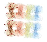 PACKOVE 8pcs Hair Accessories Bow Hair Clips for Everyday Outfits and Parties Easy to Use Includes Each Red Yellow Pink and Blue