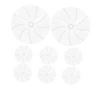 PACKOVE 8pcs Hair Dryer Fan Repair Parts Plastic Fan Replacement Kit Air Diffuser Nozzle for Curly Hair Dryer Accessories