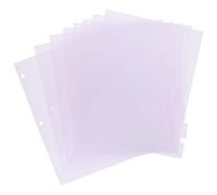 PACKOVE 8pcs Lavender Plastic Binder Tabs Dividers for Hardbound Planner and Notepad, Versatile Pp Material Organizing Documents with Index Classified Labels for Binder