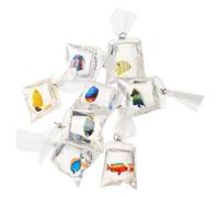 PACKOVE 8pcs Mixed Color Resin Fish Charms Unique DIY Jewelry Findings with Decorative Appeal and Versatile Style for Accessories and Decorative Display Color