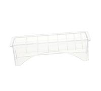 PACKOVE 8pcs Transparent Hair Clipper Comb Storage Box Plastic Organizer for Guide Comb Attachments Easy Access Hair Trimmer Accessory Case for Professional Barber Use