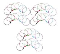 PACKOVE 90pcs DIY Key Chains Stainless Steel Wire Keychain Cables Compact Key Rings for Supplies Convenient for Daily Use Random Color