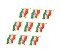 PACKOVE 9pcs Indian Flag Metal Lapel Pin Patriotic Badge Brooch for Men Women National Clothes Accessory for Suit Jacket Scarf Hat Easy Attach Detach Symbol of Pride and Honor