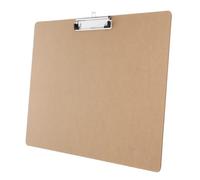 PACKOVE A3 Clipboard Folder with Horizontal Clip, Writing Pad Clipboard, Density Board and Metal, Khaki, Lightweight Adjustable Clip, Portable, for Document and Paper, Office Use
