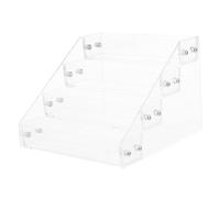 PACKOVE Acrylic Nail Polish Display Shelf 4-layer Manicure Storage Rack Nail Tool Organizer for Salon and Home Use
