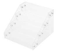PACKOVE Acrylic Nail Polish Organizer Rack with Design Reusable Manicure Storage Shelf for Organizing Nail Polish Bottles for Beauty Salon Or Home Use