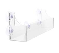 PACKOVE Acrylic Suction Cup Storage Shelf for Beverages with Easy to Install Mount, Fridge Organizer Rack Suitable for Home and Store Use, Sturdy Drink Holder