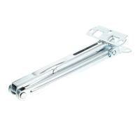 PACKOVE Adjustable Iron Folding Support Bracket Low Noise and Smooth Operation for Folding Beds and Storage Boxes, Silver Lifter Hinge for Massage Tables and Sofa Headrests