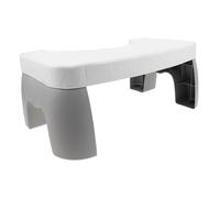 PACKOVE Anti-slip Toilet Foot Stool for Adults Sturdy White PP Bathroom Footrest Foldable Space-saving Squatting Potty Stool Promotes Natural Posture for Improved Bowel Health and Comfort
