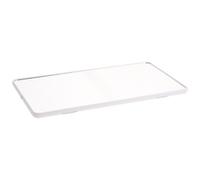 PACKOVE Auto Vanity Mirror Cars Interior Cosmetic Mirror for Vehicle Interior Car Visor Nighttime Drives Travel White Abs Aluminum 10.24x5.31in Smooth Rotation Vivid Reflection