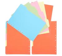 PACKOVE B5 Paper Binder Index Dividers Set, 15 Colored Notebook Tabs with 3 Packs of 5 Sheets, Aesthetic Page Markers for Office and School Notepad Organization