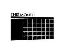 PACKOVE Back to School Decorations Blackboard Sticker Made of Sturdy PVC, Easy to Paste on Wall, for Office and Classroom Use, Convenient Erase Calendar Board for Weekly Planning