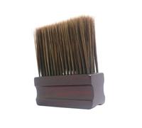PACKOVE Barber Neck Duster Brush with Wooden Handle for Hairdressers Natural Material Hair Cleaning Brush for Removing Broken Hair From Neck Ears and Face Non-slip Comfortable Grip Salon