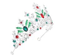 PACKOVE Baroque Crown Tiara for Wedding Bride Alloy Headband Sparkling Gems Princess Hair Accessories for Prom Birthday Party