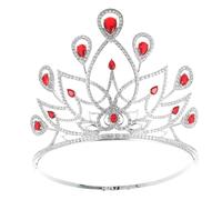 PACKOVE Baroque Cubic Zirconia Wedding Crown for Brides Adjustable Silver Base Hair Ornament for Parties Proms and Special Occasions Elegant Headpiece for Women
