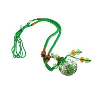 PACKOVE Baroque Glass Essential Oil Necklace Pendant Elegant Aromatherapy Jewelry for Women Versatile Perfume Bottle Design for Irish Festival Celebrations