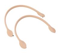 PACKOVE Beige 40cm Replacement Handbag Strap with Simple Handle Design Made of First and Second Layer Leather, for DIY Purse Making Projects and Elegant Bag Strap Replacement