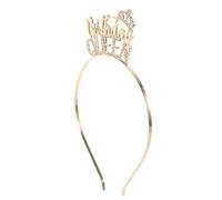 PACKOVE Birthday Queen Rhinestone Headband Elegant Crown Hair Accessory for Women for Parties Festivals and Photo Props Stylish Birthday Headbands for Women