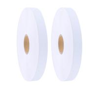 PACKOVE Blank White Nylon Washing Label Tape 2cm X 200m, Printable DIY Garment Size Tags for Sewing and Clothing Labels, Washable Synthetic Fabric Tape for Custom Size Marking