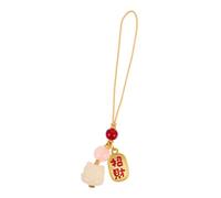 PACKOVE Bodhi Charcoal Cat Paw Phone Pendant Durable Multi Use Keychain Charm Themed Bag Decoration Brings Wealth Fortune Unique Handmade Art Gift