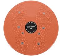 PACKOVE Body Twisting Waist Disc Board with Foot Massage Surface, Compact Fitness Twisting Plate for Indoor Exercise and Body Shaping, 1pcs Orange Waist Training Equipment