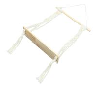 PACKOVE Bohemian Macrame Hanging Shelf Tassel Design Wooden Floating Storage Shelf Made of Natural Wood Cotton Rope Room in Your Home