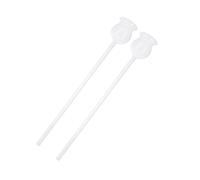 PACKOVE Borosilicate Glass Long Neck Funnel 2pcs for Laboratory Experiments Chemical Filtration School Science Equipment