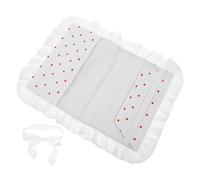 PACKOVE Bow Book Cover Fabric Book Protector White Lace Heart Pattern for Notebooks and Decorative Accessory