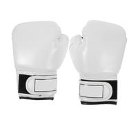PACKOVE Boxing Gloves with Pearly Lustre Pu Leather and Sponge Lining, Breathable Adjustable Fit Training Gloves for Martial Arts and Fighting Practice, Optimum Absorbency to Reduce Injury